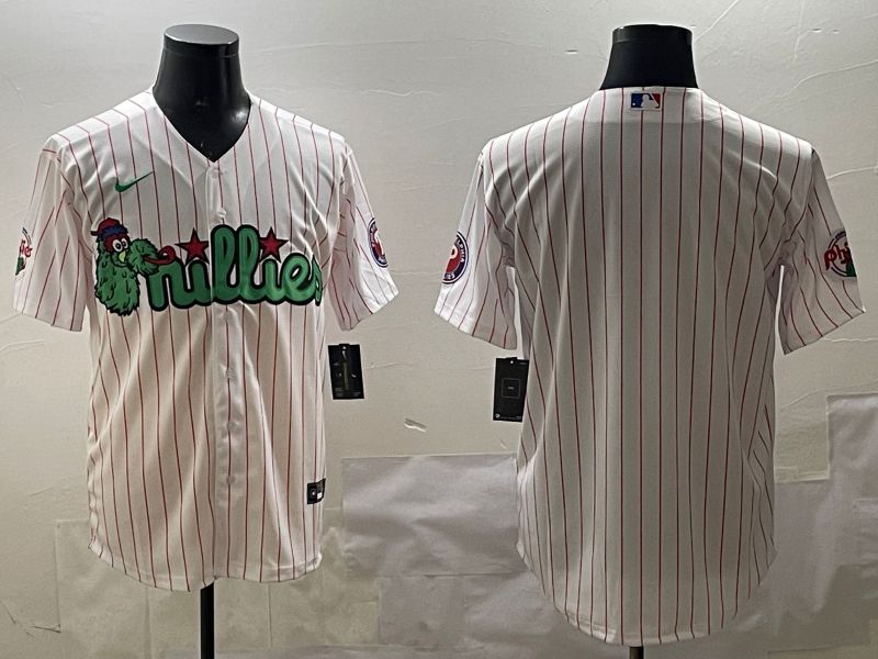 Men Philadelphia Phillies Blank White Stripe Joint Name 2025 Nike MLB Jersey style 1->philadelphia phillies->MLB Jersey